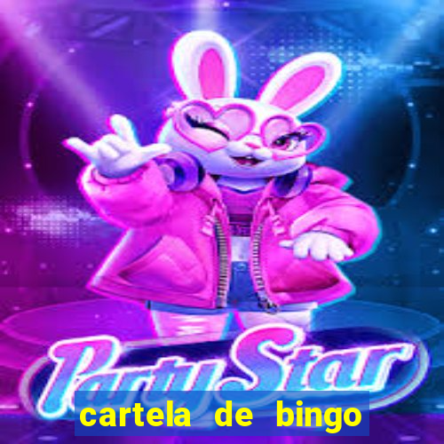 cartela de bingo cha de bebe